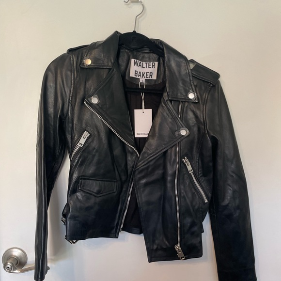 Walter Baker Jackets & Blazers - NWT Walter Baker Crop Leather Moto Jacket